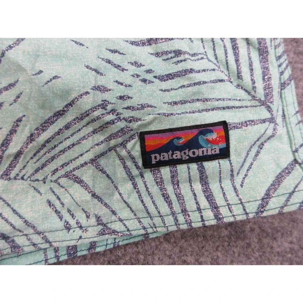 Patagonia Swim Trunks‎ Mens 40 Green Wavefarer Lightweight Board Shorts 40X21